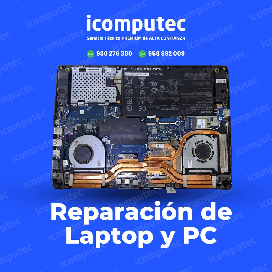 Reparación especializada de laptops y computadoras en ICOMPUTEC Arequipa